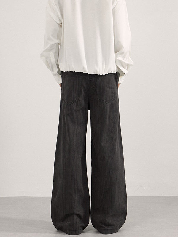 Liber Autumn Men's Color matching Stripes Pants