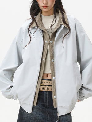 Layered-look Plaid Jackets