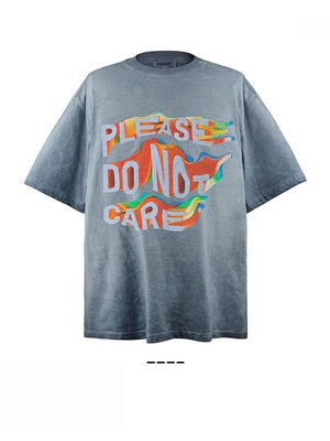 Liber Summer Neutral Printed Letter T-shirts