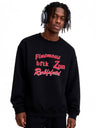 Valentine Gift Loose-fit Warm Letter Print Sweatshirts