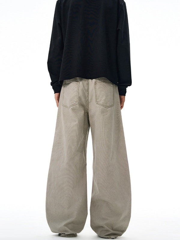 Liber Autumn Neutral wear Pocket decoration Solid Color Jeans