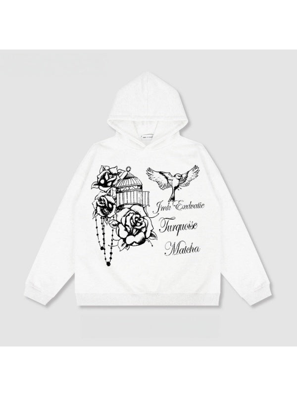 Liber Autumn Neutral wear Printed Letter Sweatshirts&Hoodies