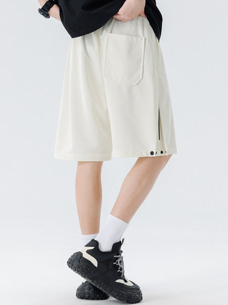 Side Slit Printed Five Points Shorts