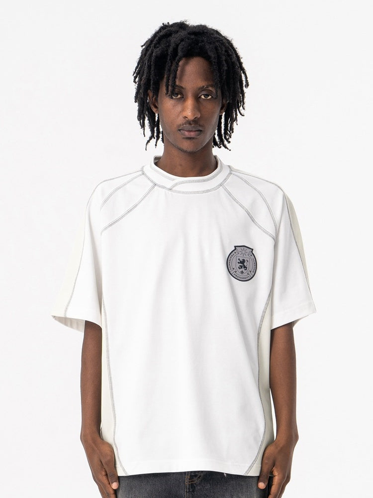 Liber Summer Men's Solid Color Letter T-shirts