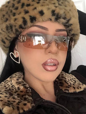 Frameless Cutout Sunglasses