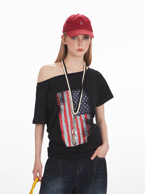 Liber Summer Women's 3D, Three-dimensional pattern Religious Nationality T-shirts