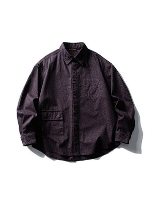 Vintage Leopard-Camo Long-Sleeve Shirt