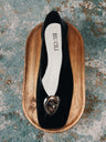 BIUCILI "Slow Time" Elegant Minimalist Metallic Low-Heel Reversible Square-Toe Shoes