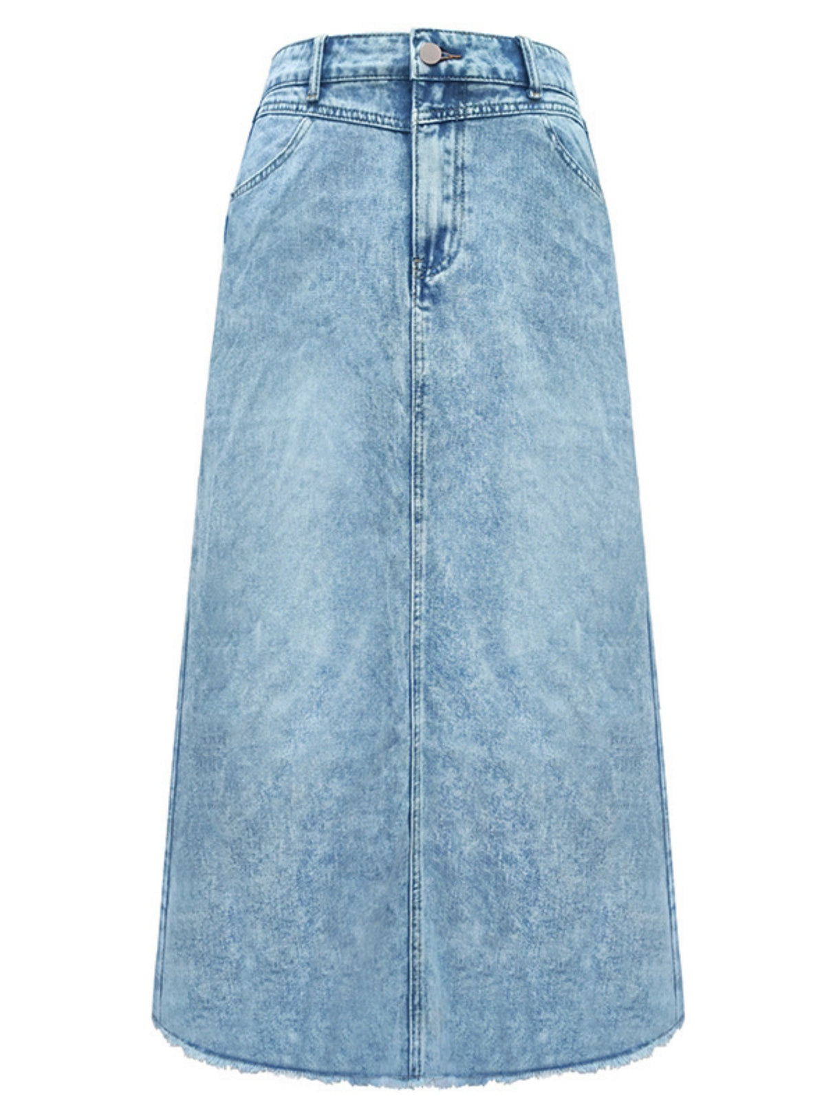 Denim Pocket High-waisted Skirts