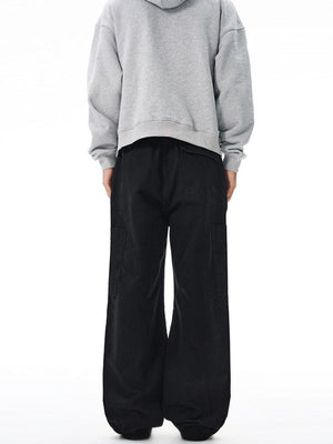 Liber Autumn Men's Multiple pockets Solid Color Cargo Trousers
