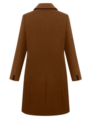 Double-breasted Suit Jacket For Autumn And Winter Formal Casual Coat