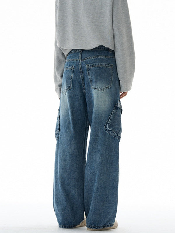 Liber Autumn Neutral wear Pocket decoration Jeans