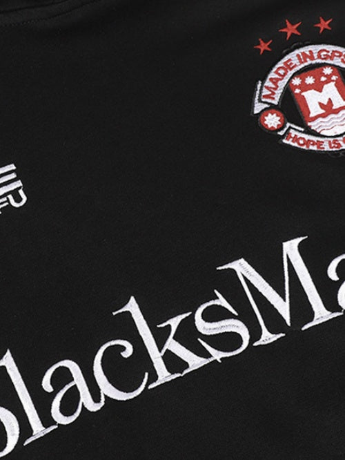 Retro Sports Embroidery Contrasting Colors Hoodies