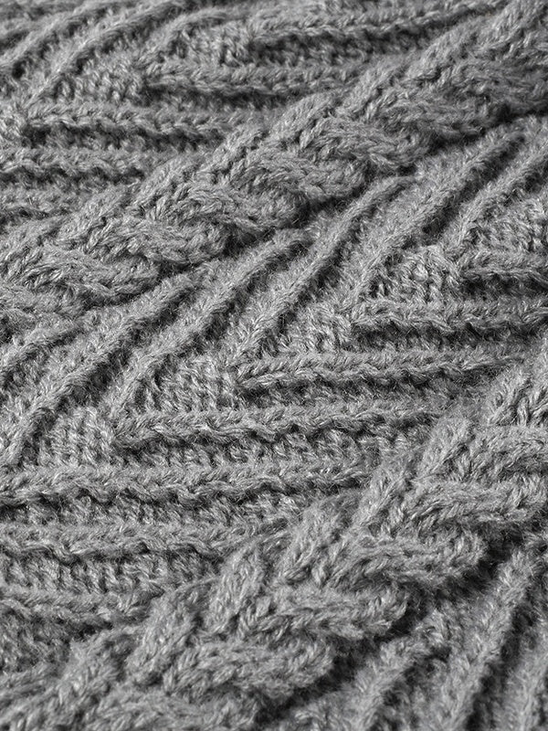Bonnet à pompon jacquard, bonnet d'hiver en maille épaisse, doublure polaire chaude, taille unique