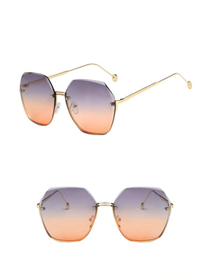 Frameless Polygonal Fashion Glasses