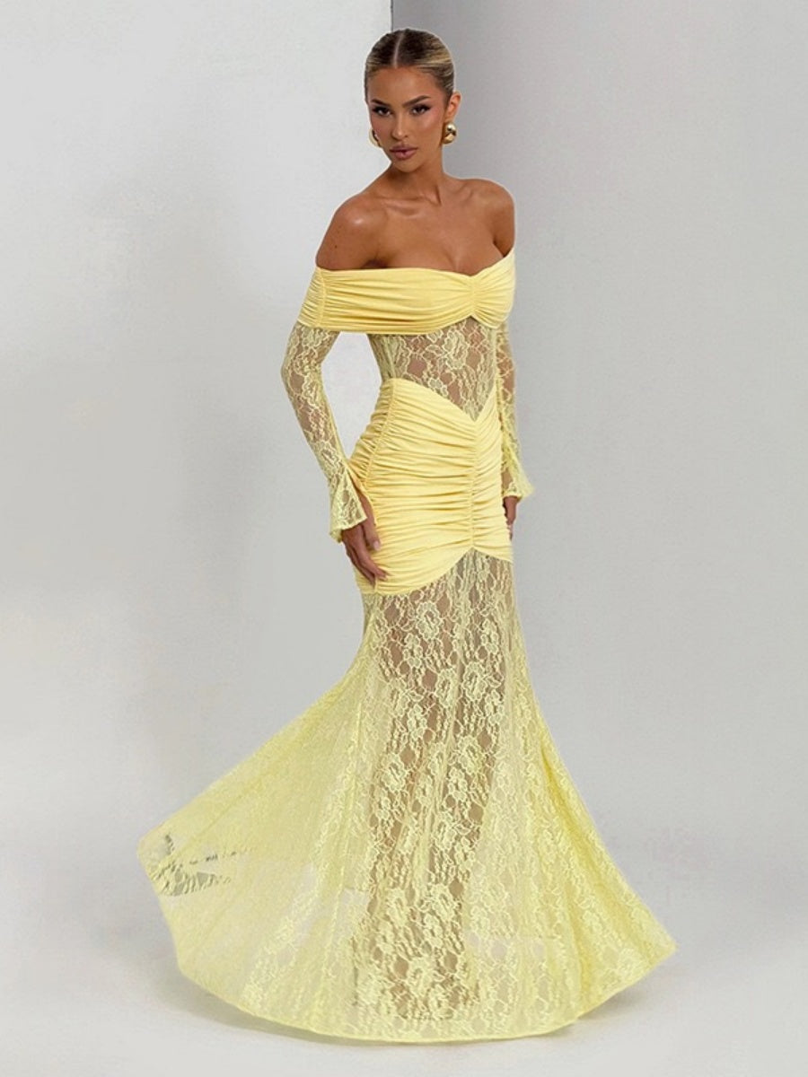 Liber Autumn Women's Solid Color Maxi Dresses
