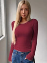 Tight-fitting Top Sweaters Casual T-shirt