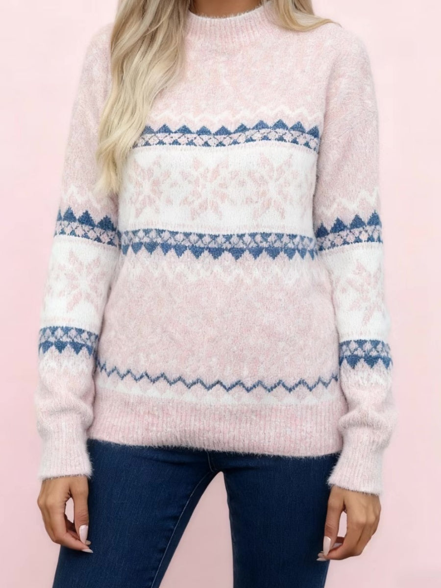 Splicing Color-blocked Sweaters