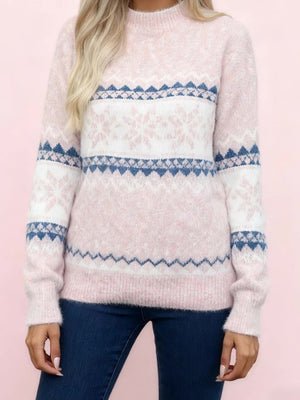 Splicing Color-blocked Sweaters