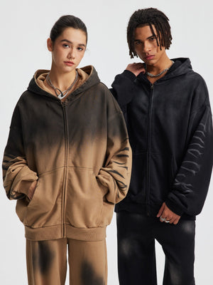 Tie-dye Hoodie Jacket