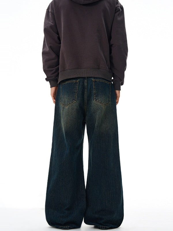 Liber Autumn Men's Pocket decoration Jeans