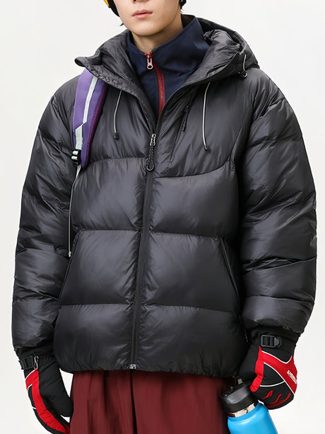 Light Outdoor Thickening Keep Warm Hooded Cotton Clothes Coat