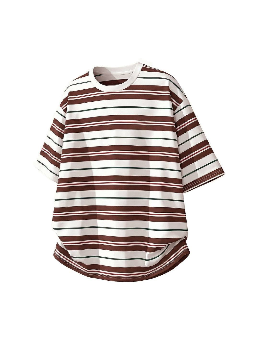 Color-blocked Stripes Loose-fit T-shirts