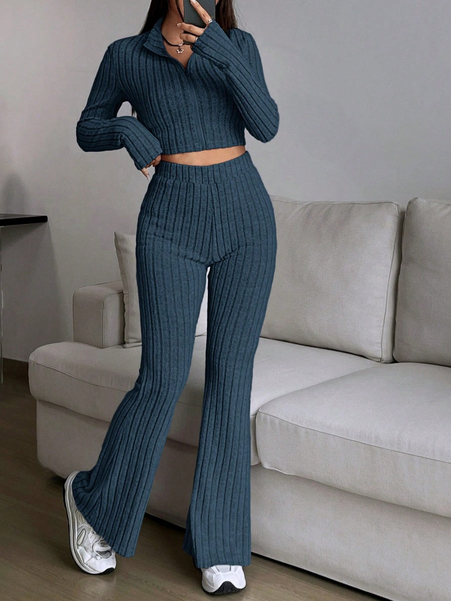 Liber Autumn Women's Zipper 2-piece Sets