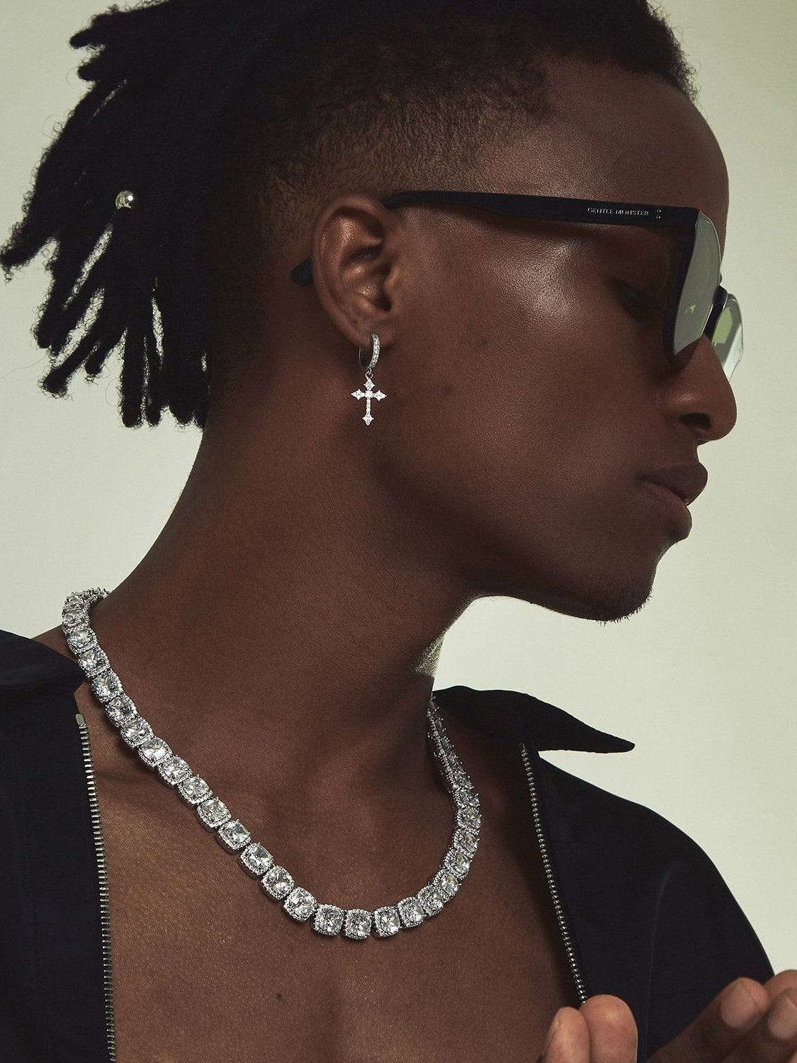 Cross Hip Hop Earrings