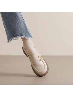 Liber Spring and autumn women's thick-soled loafers