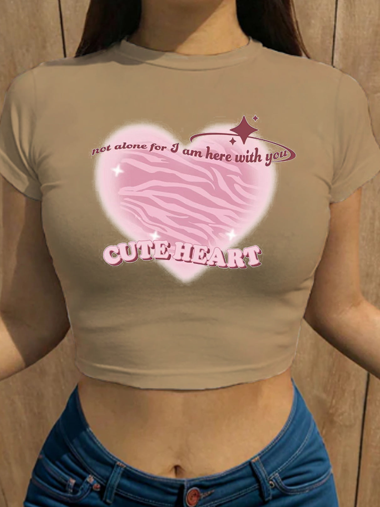 Liber Summer Women's Y2K Hot Girl Print Round Neck Short Sleeve T-Shirt