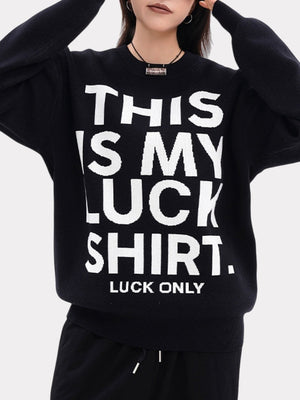 Loose Letter American Lucky Sweaters