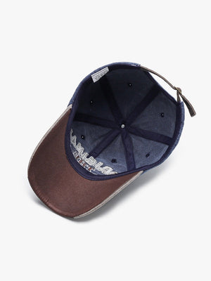 Distressed Embroidery Letter Baseball Caps