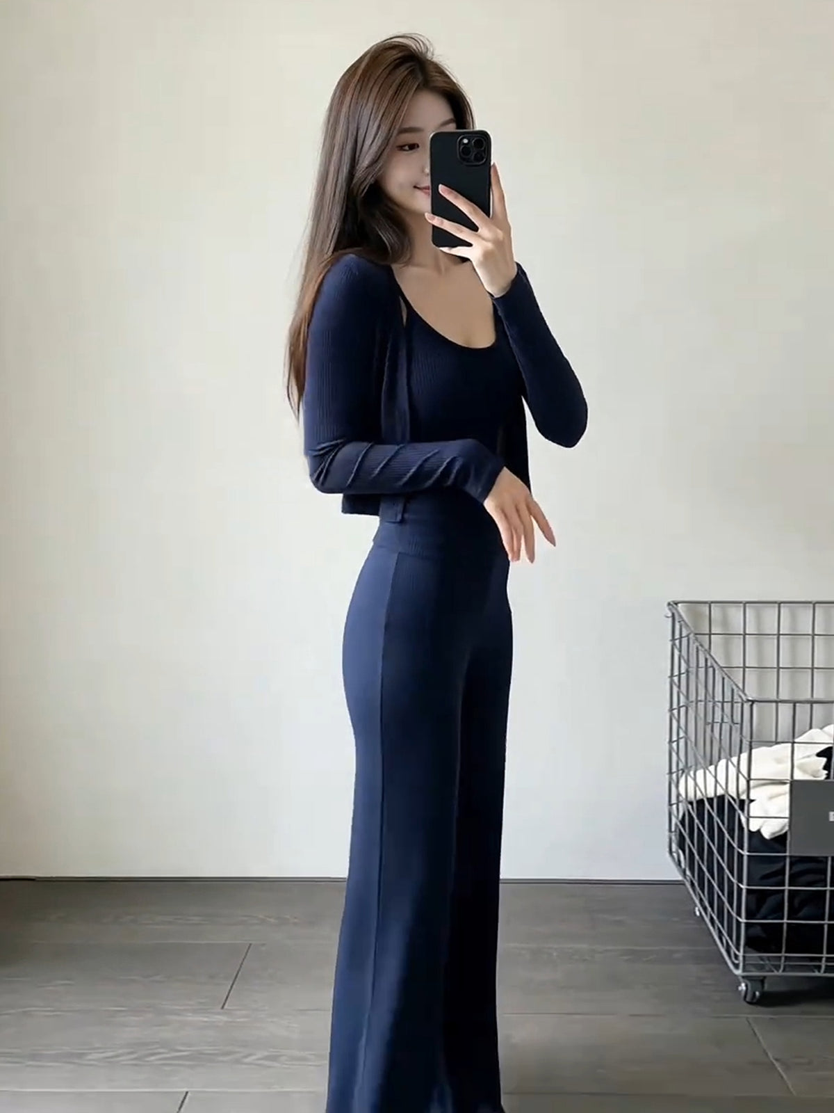Korean Style Elegant Waist-cinching Suit