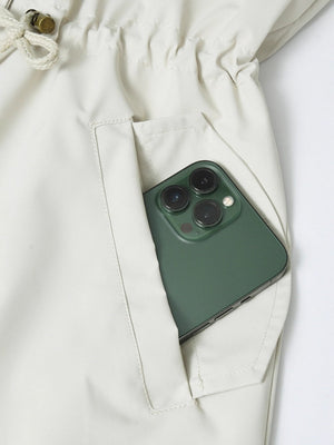 Mid-length Lightweight Raincoat Water Proof Mountain Climbing Outdoor Drawstring Windproof Trench Coats