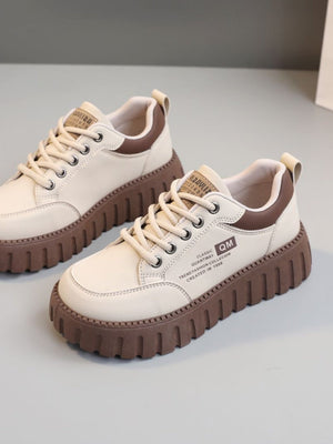 Colorblock Thick-Sole Women's Casual Sneakers