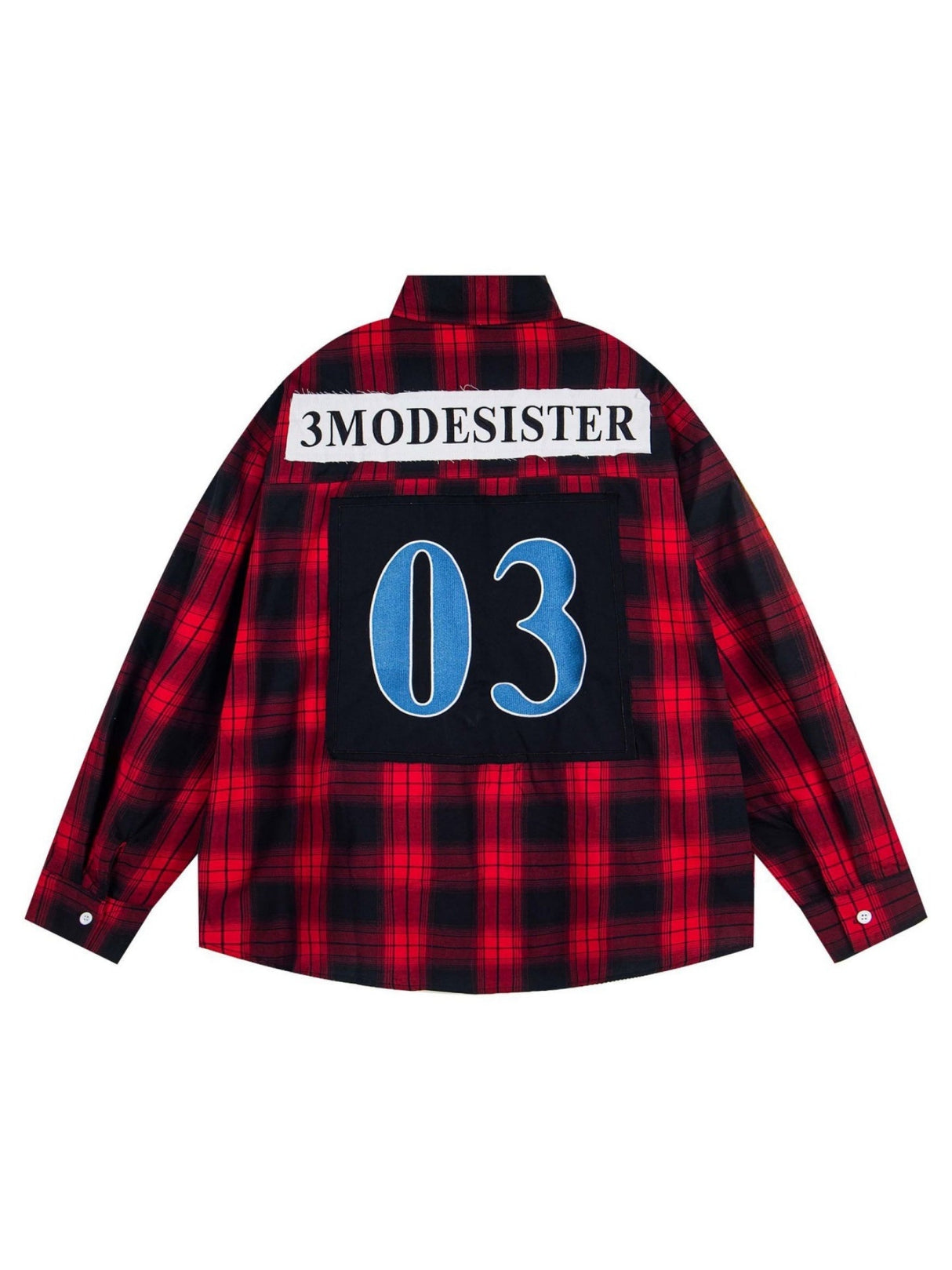 Liber Autumn Neutral wear Embroidery Plaid Shirts