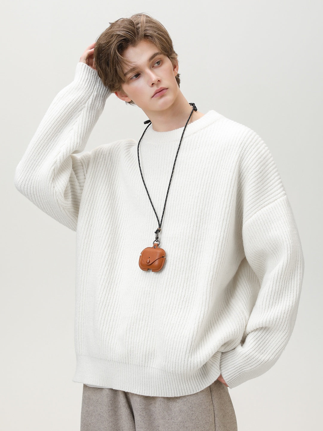 Liber Autumn Neutral wear Knitting Sweaters
