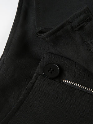 Low-rise Pocket Suit Trousers Pants