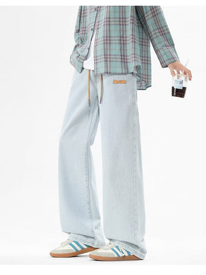 Loose Straight Wide-leg Jeans