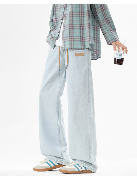 Loose Straight Wide-leg Jeans