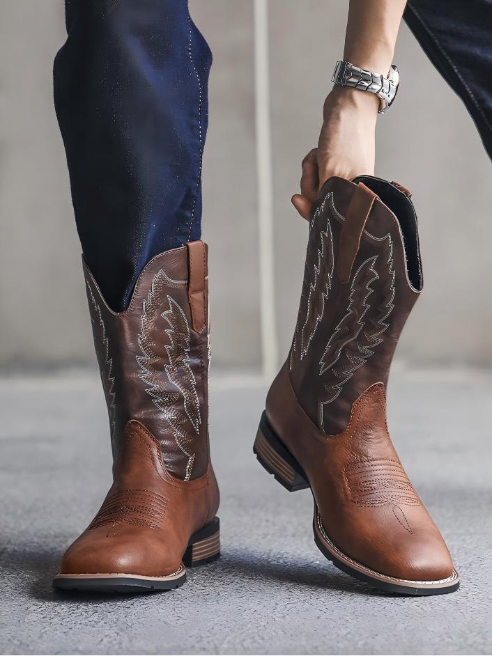 Embroidered Western Boots
