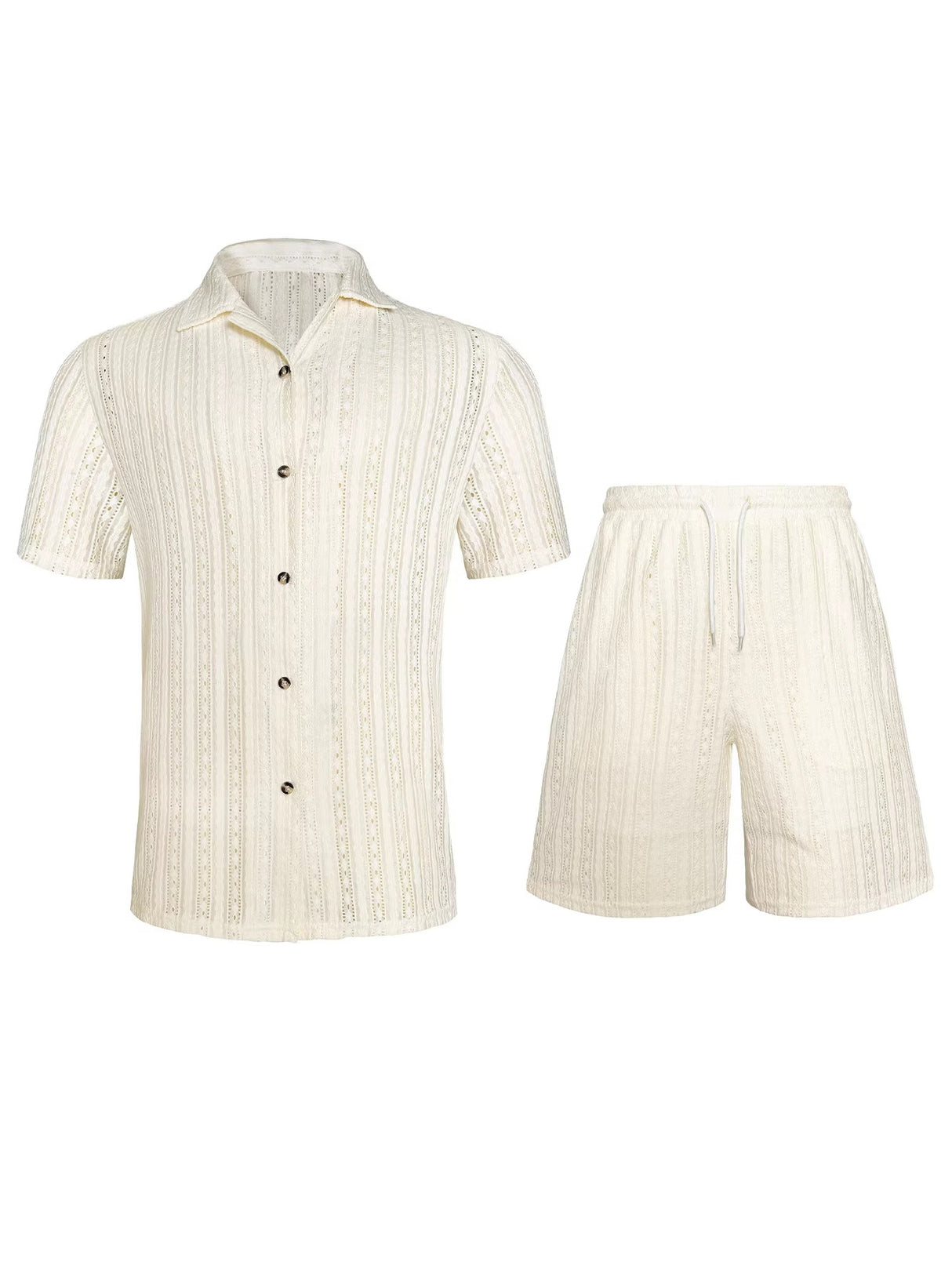 Hollow Out Breathable 2-piece Sets Set