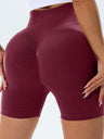 Seamless Pleats High-waisted, Tummy-flattening, And Butt-lifting Yoga Shorts