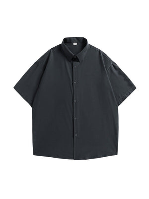 Cooling Sensation Loose-fit Dropped Shoulders Shirts