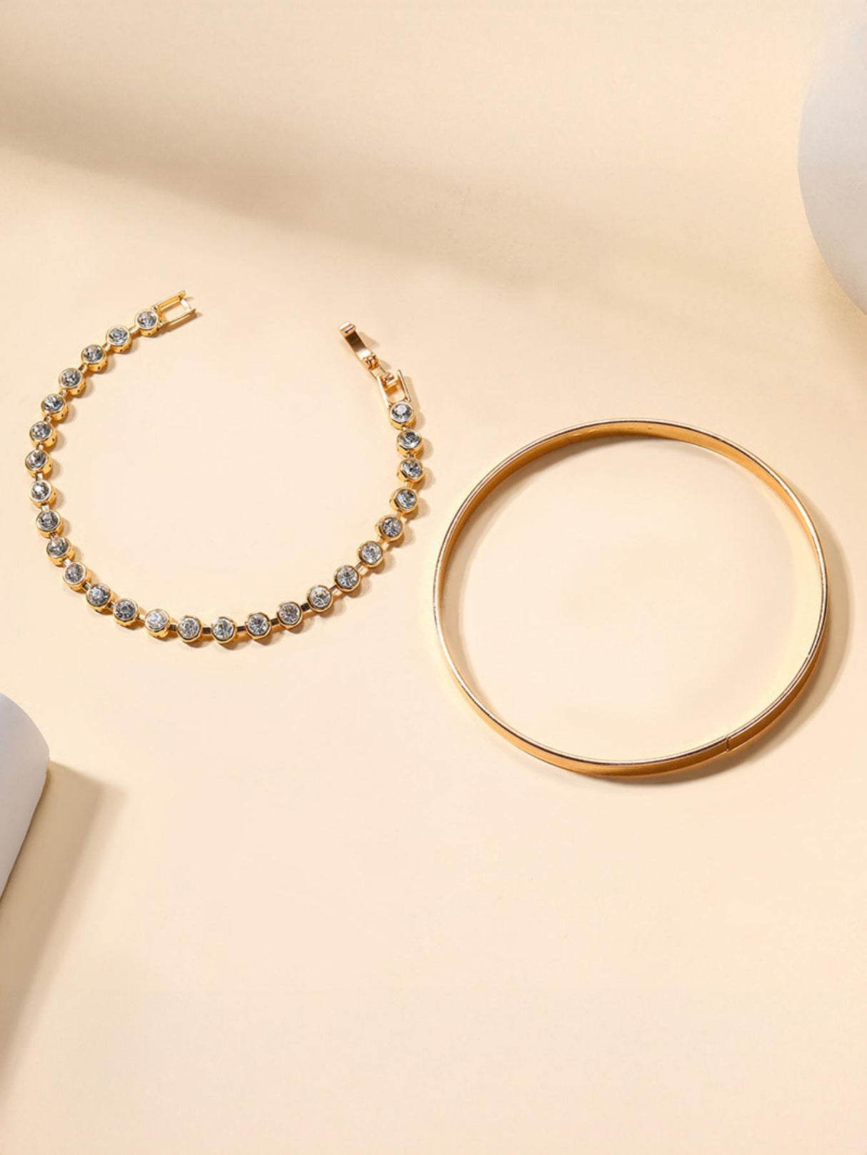 Alloy Diamond-set Bracelet
