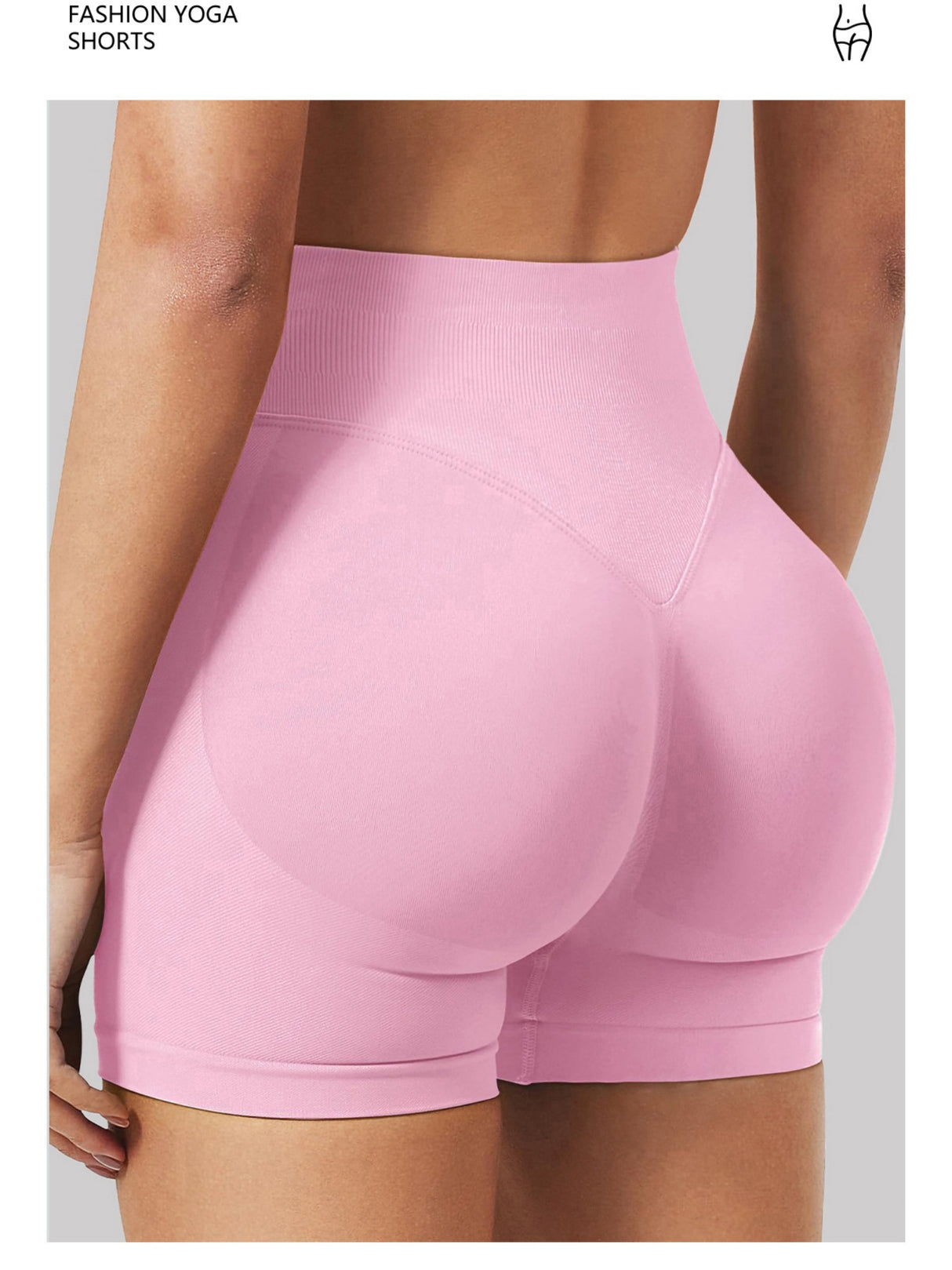 High-waisted Hip Lift Exercise And Fitness Yoga Shorts