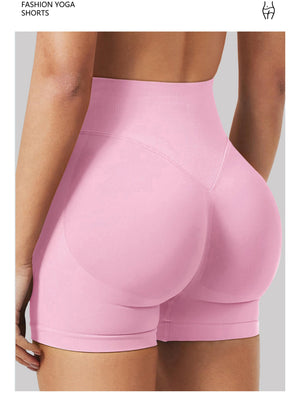 High-waisted Hip Lift Exercise And Fitness Yoga Shorts