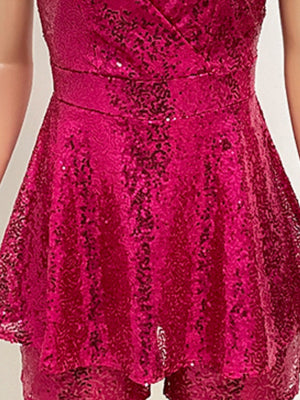 Sleeveless Backless Sequined Halter Jumpsuit