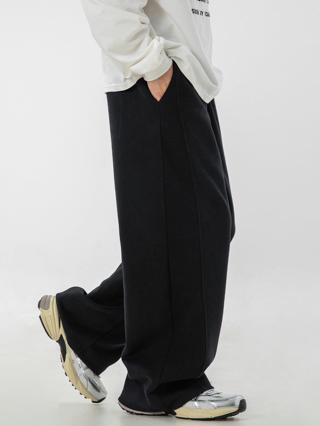 Liber Autumn Men's None Solid Color Pants